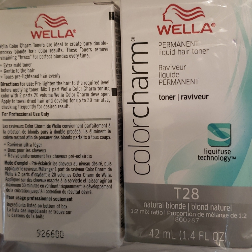 Wella permanent liquid hair toner